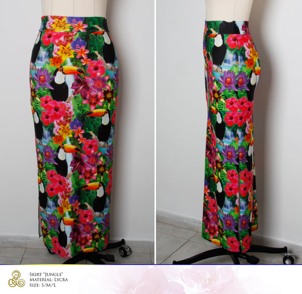 Skirt "Jungle" Size S/M/L Limited Edition