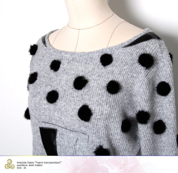 Sweater, Women Dress, Long Sleeve Sweater, Knit Dress, Women Sweater, Winter Style, Winter Fashion, Dress“Yakut Enchantress” Size M