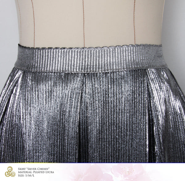 Skirt "Silver Cherry" Size S