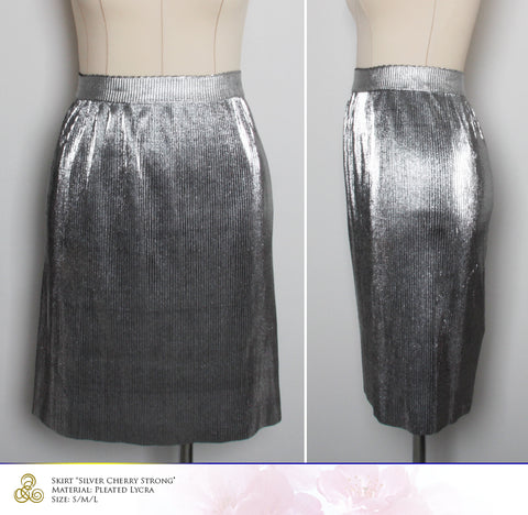 Skirt "Silver Cherry Strong" Size S