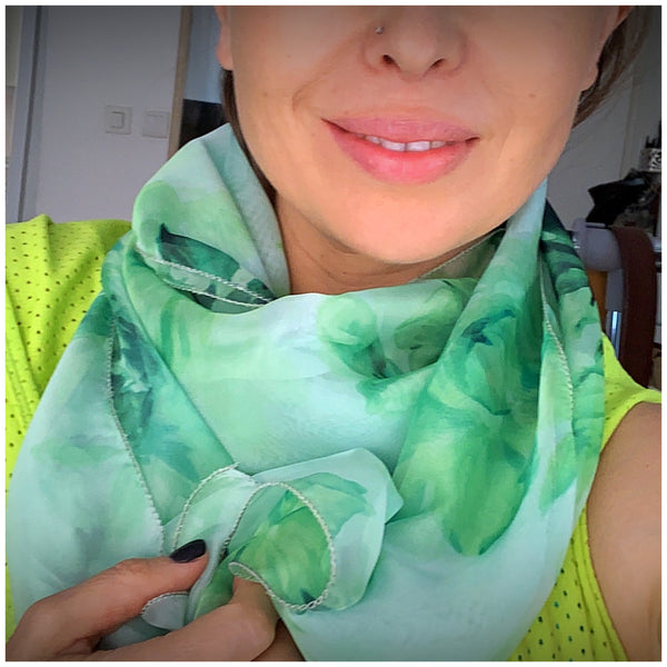 Scarf, Silk, Chiffon