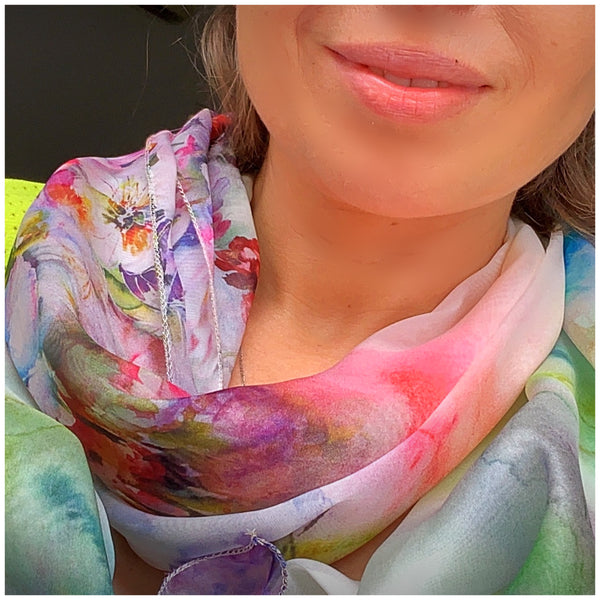 Scarf, Silk, Chiffon