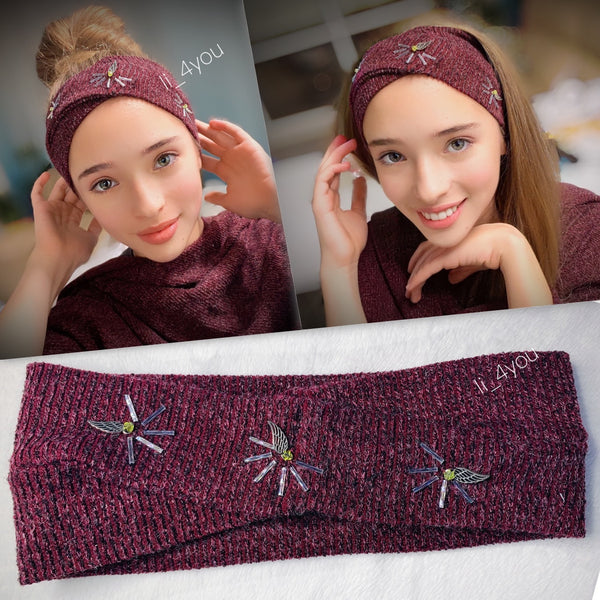 Designer Headband, Handmade, Winter, Street style,